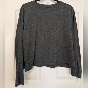 Girlfriend Collective Charcoal ReSet Long Sleeve Tee